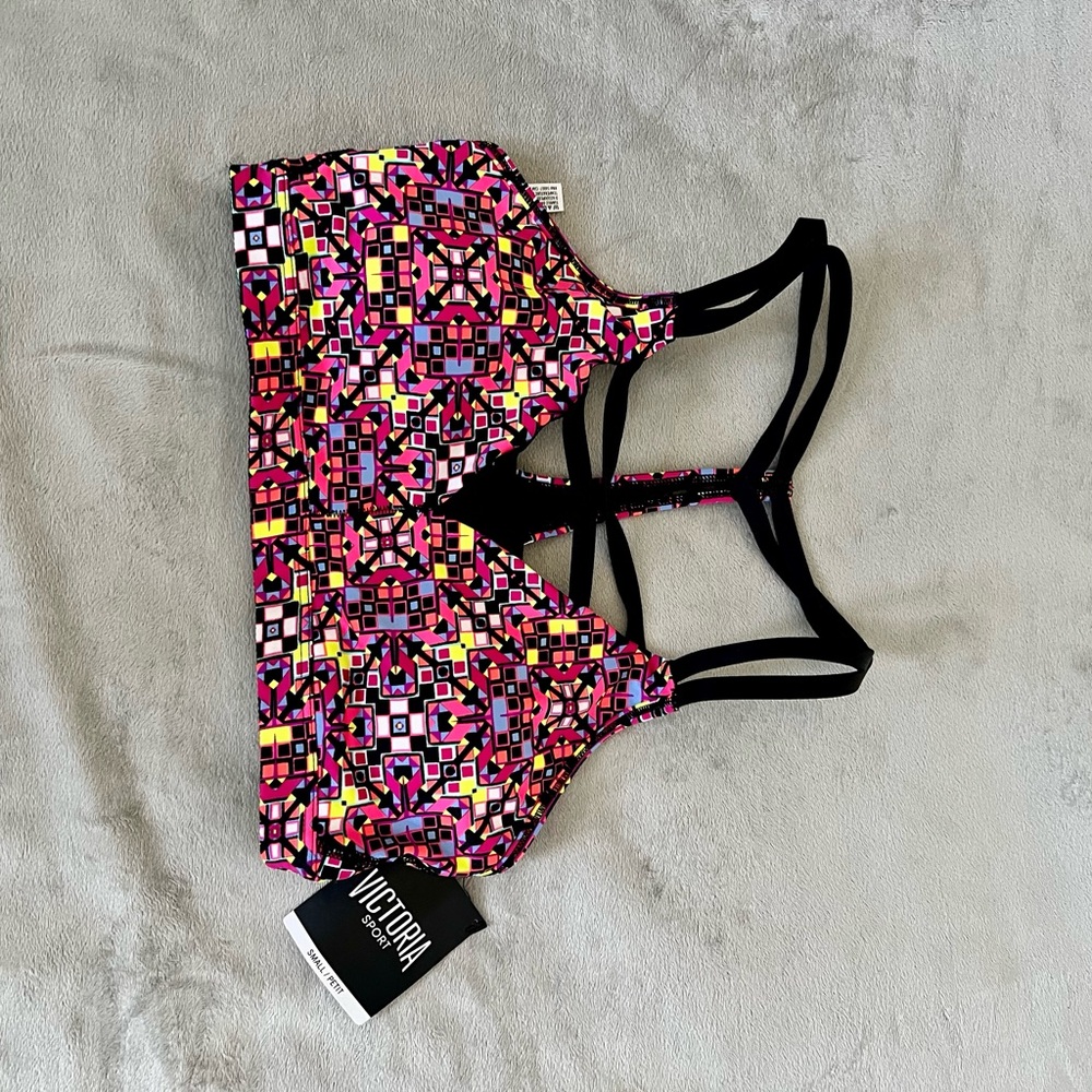 Victoria's Secret Colorful Geometric Sports Bra